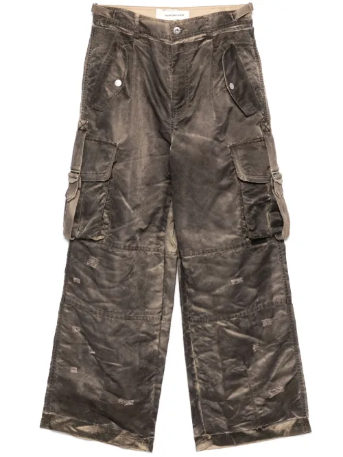 Pantalon cargo à effet délavé - Feng Chen Wang - Modalova
