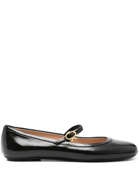 Gianvito Rossi flats con logo estampado