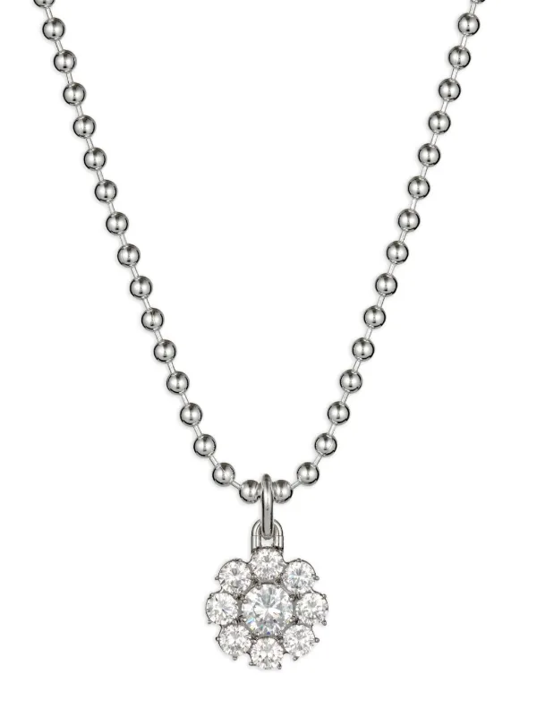 2025年新作 Hatton Labs Daisy Pendant Necklace | Silver | FARFETCH AZ アクセサリー