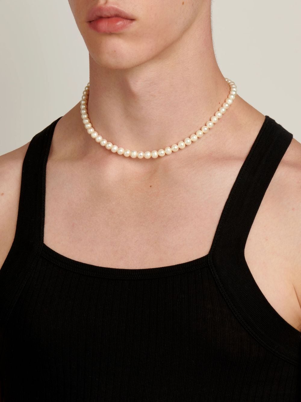 Shop Hatton Labs Pearl Necklace In White