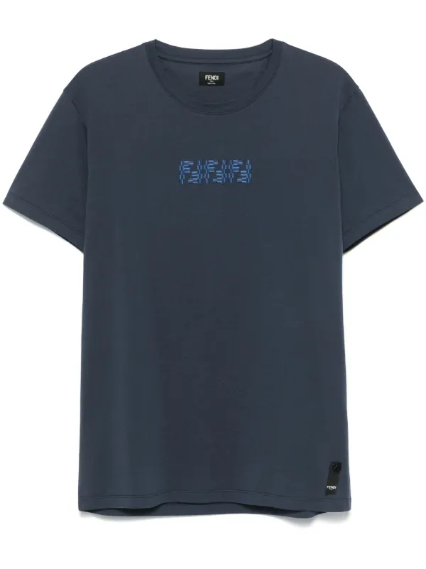 Fendi t shirt blue online