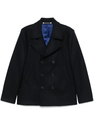 PS Paul Smith double-breasted Peacoat | Blue | FARFETCH 