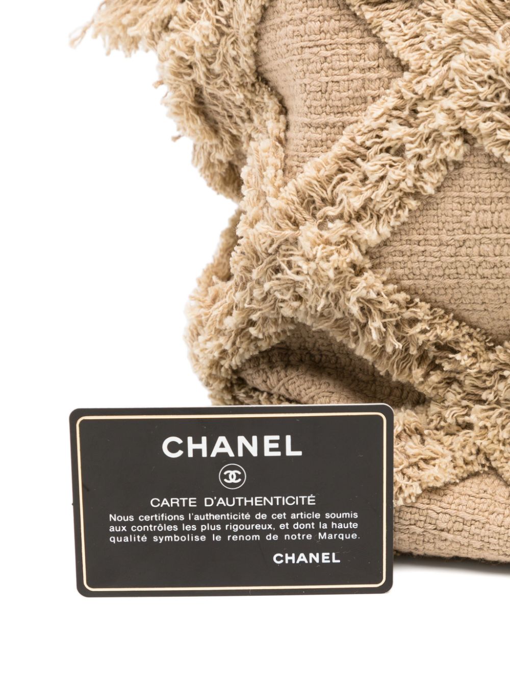 CHANEL Raffia tweed tote bag Women