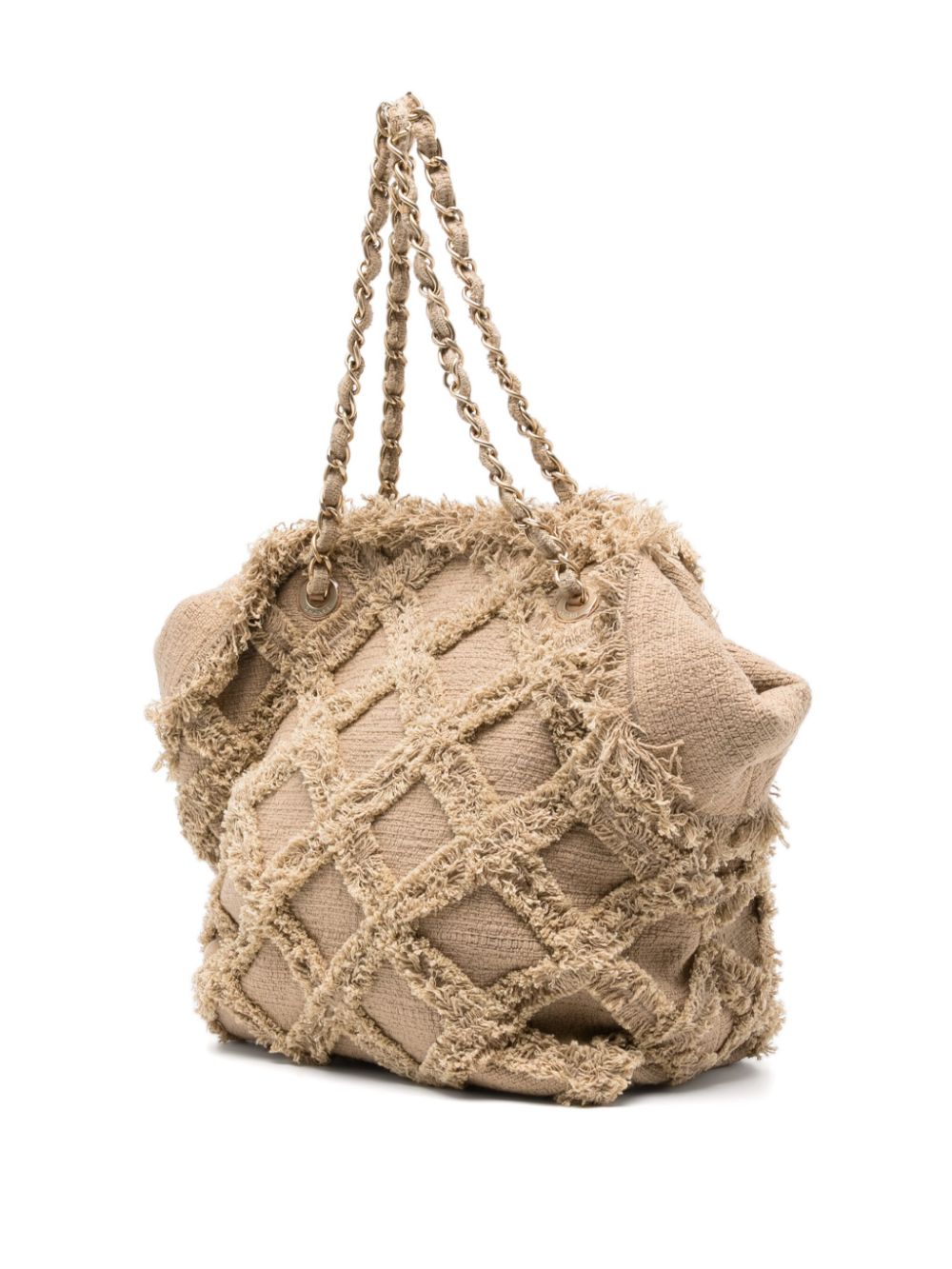 CHANEL Raffia tweed tote bag Women