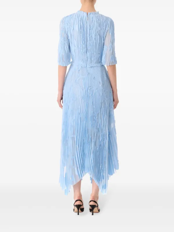 Jason Wu Collection Floral Pleated Dress Blue FARFETCH CA