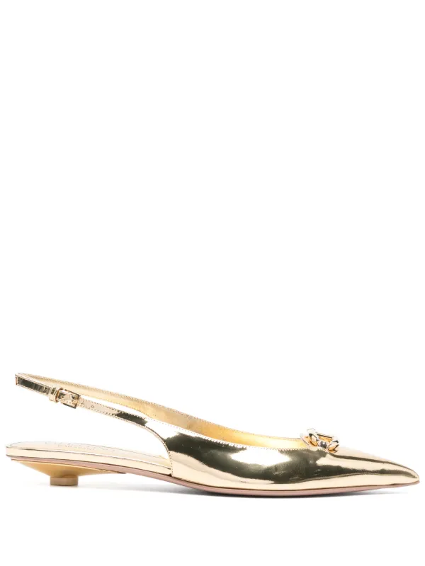 【Valentino Garavani】Vロゴ スリングバック パンプス Valentino Garavani Vロゴ スリングバック パンプス | レッド