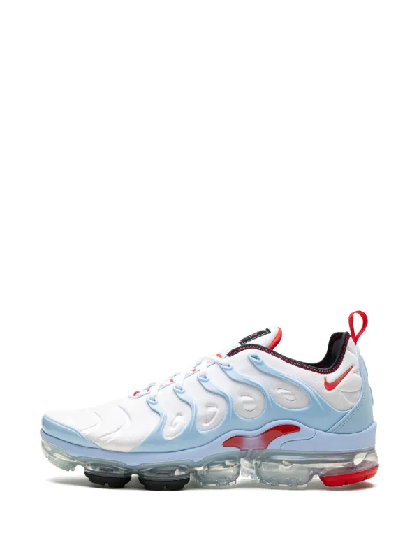 Nike air vapormax plus red white and blue best sale