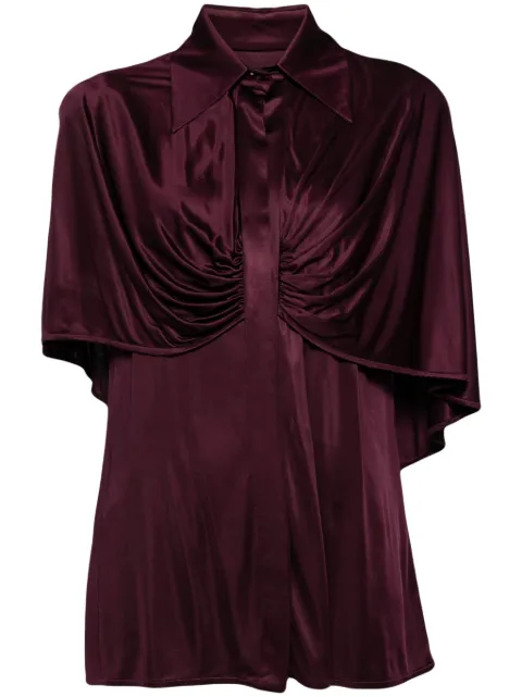 Costarellos glossy jersey shirt