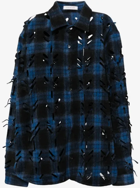 JUNTAE KIM camisa con cortes a láser