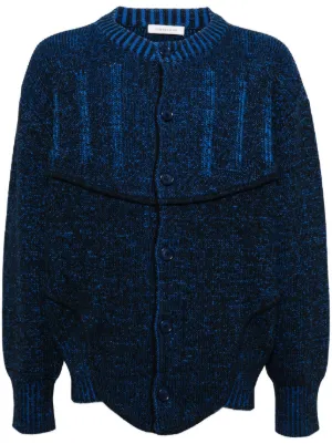 JUNTAE KIM two-tone corset cardigan