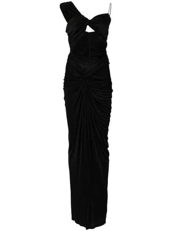 green emerald velvet dress Arella Gown