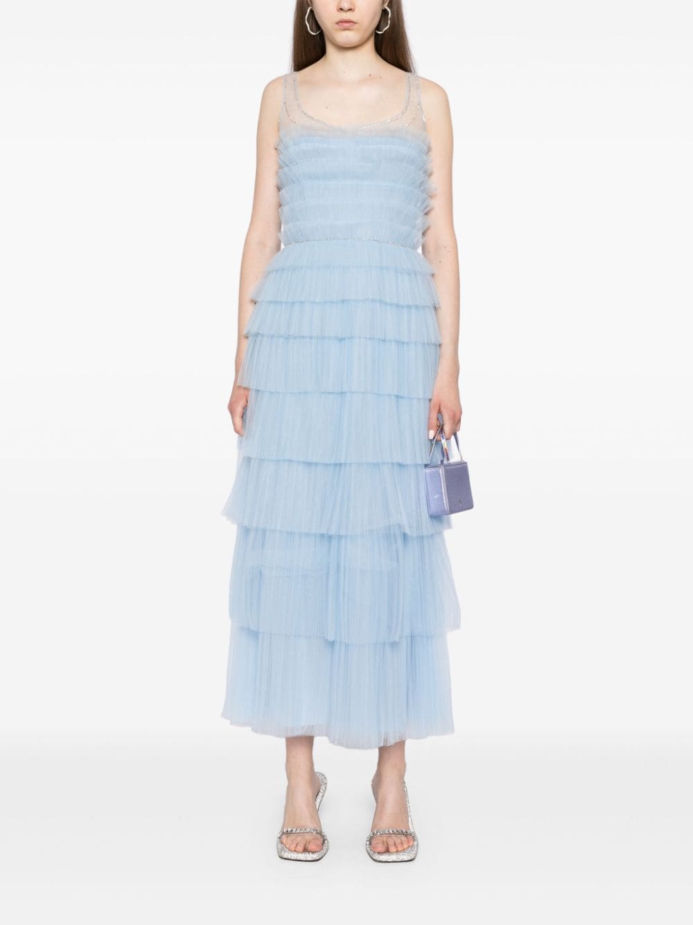 Shop Costarellos Kali Gown In Blue