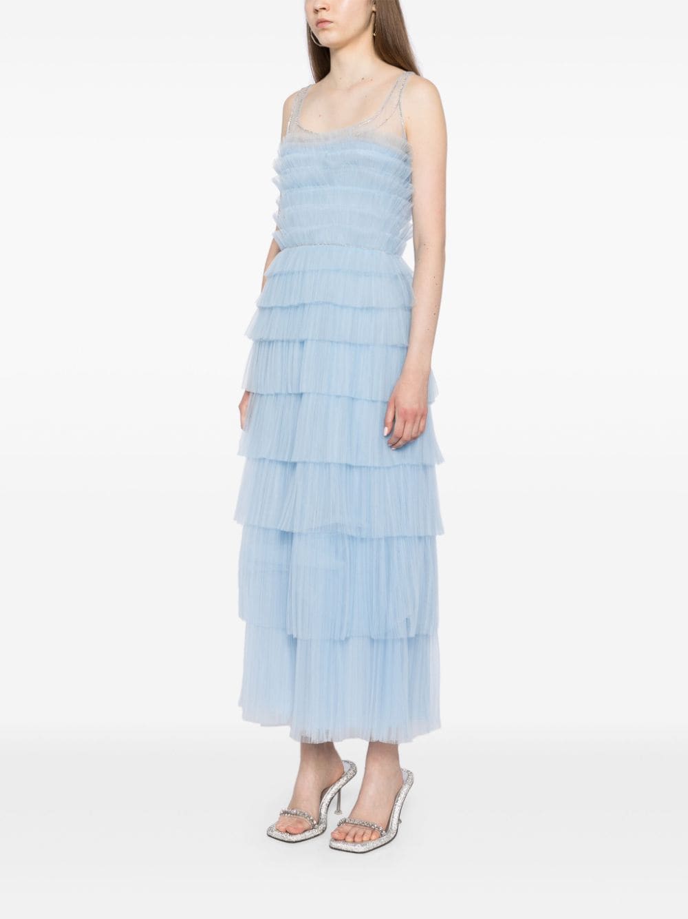 Shop Costarellos Kali Gown In Blue