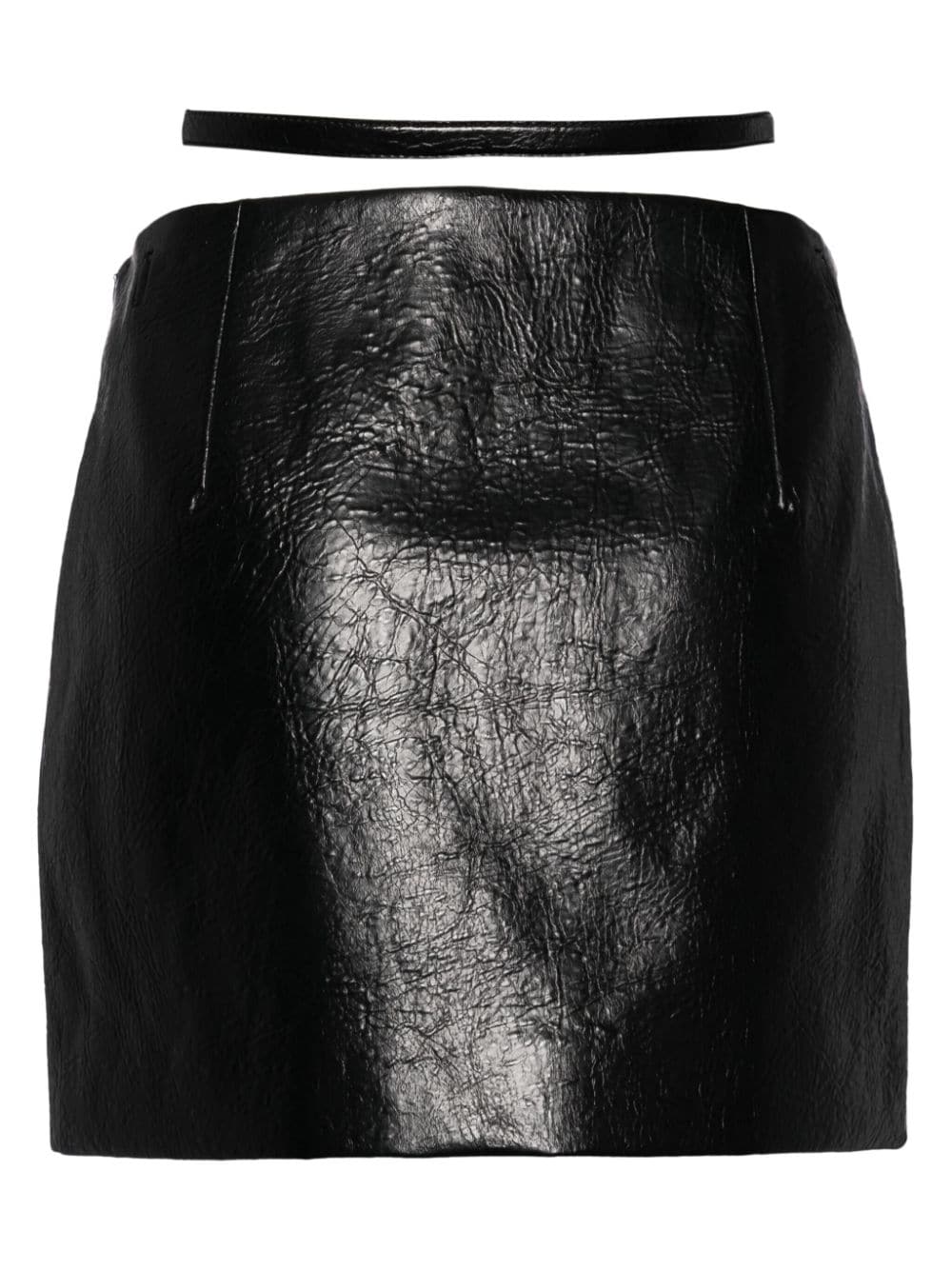 Shop Juunj A-line Short Skirt In 黑色