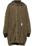 Maison MIHARA YASUHIRO oversized military coat - Green