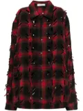 JUNTAE KIM laser-slashed shirt - Red