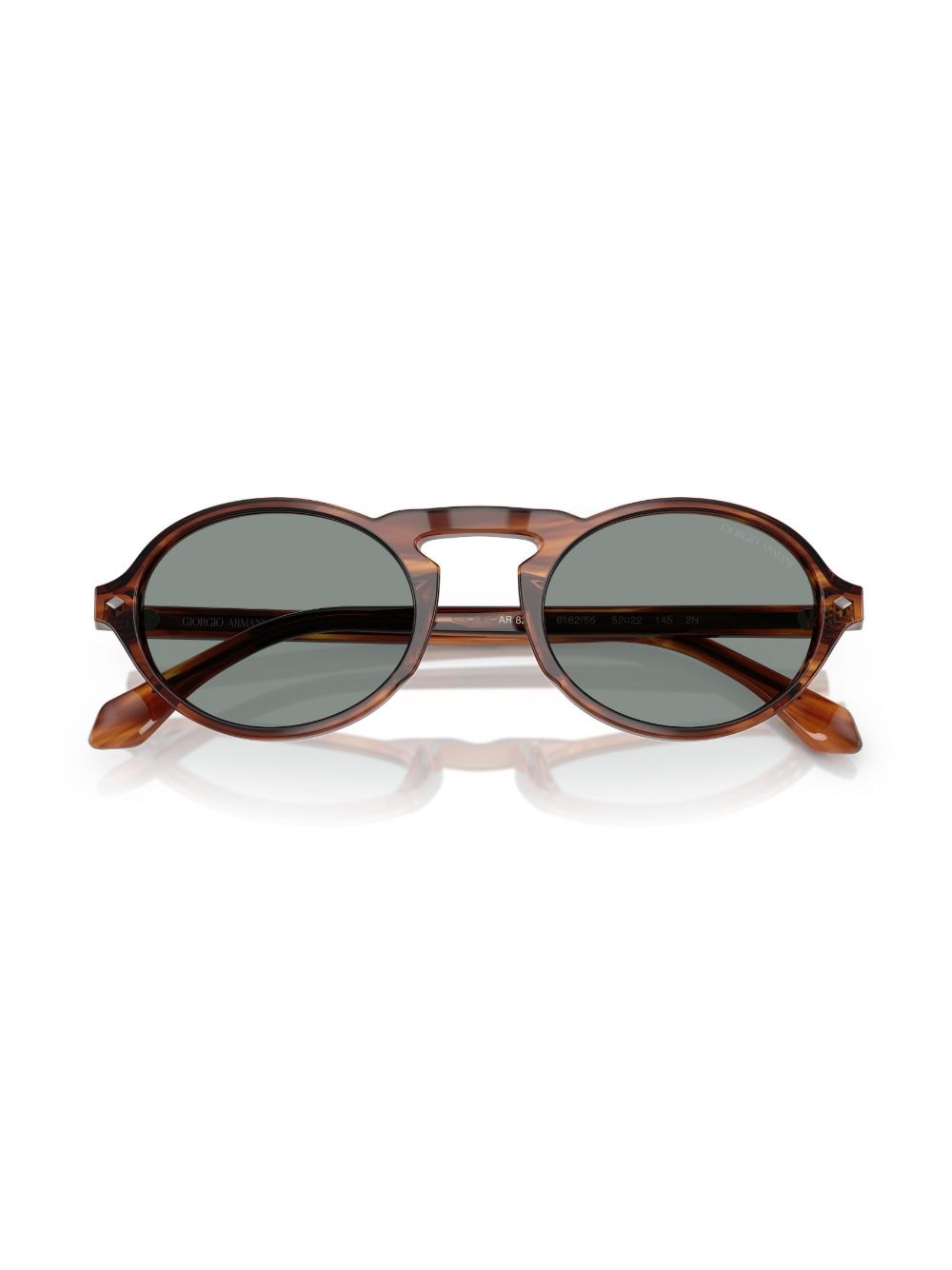 Shop Giorgio Armani Logo-print Sunglasses In Brown