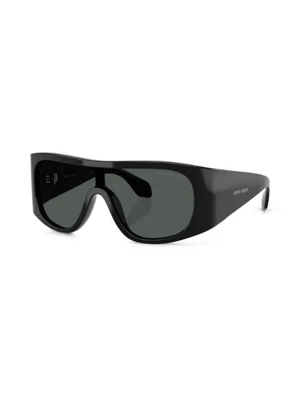 Giorgio Armani logo-print Sunglasses | Black | FARFETCH