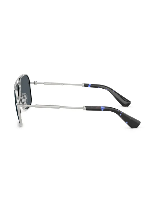 Burberry Eyewear ロゴエングレーブ サングラス | シルバートーン