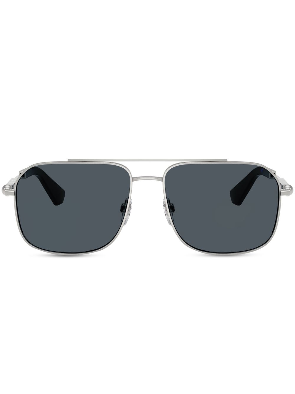 Burberry Eyewear Logo-engraved Sunglasses In Silver