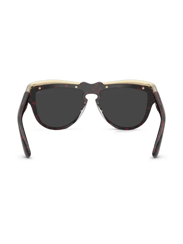 BURBERRY オーバーサイズサングラス Burberry Eyewear oversized-frame Sunglasses | Red | FARFETCH RO