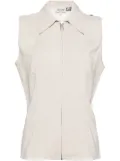 Del Core classic collar vest - Neutrals