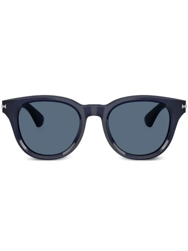 Burberry Eyewear ロゴエングレーブ サングラス | ブルー | FARFETCH JP
