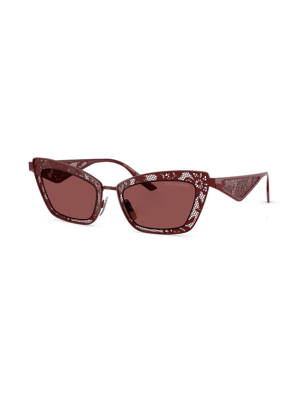 Dolce & Gabbana Eyewear Zonnebril met cat-eye montuur - Rood