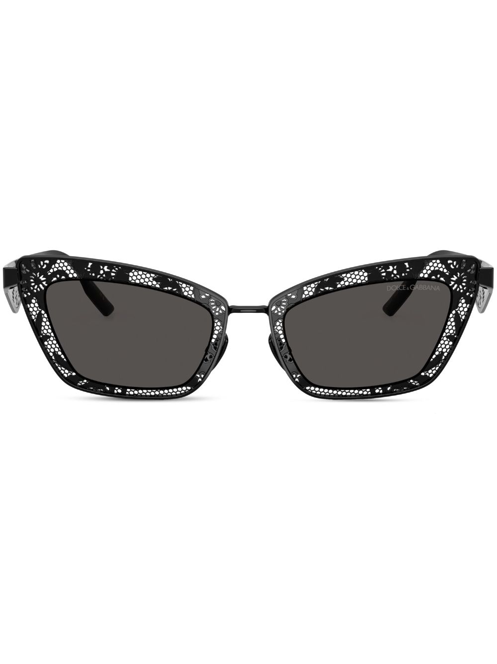 Dolce & Gabbana Eyewear Zonnebril met cat-eye montuur Zwart