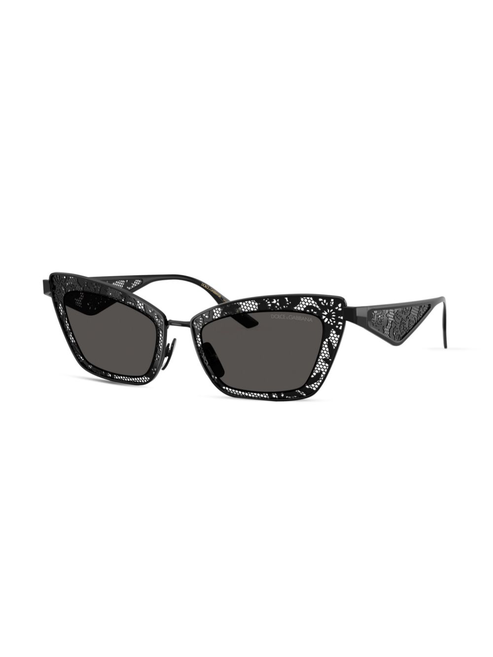 Dolce & Gabbana Eyewear Zonnebril met cat-eye montuur - Zwart