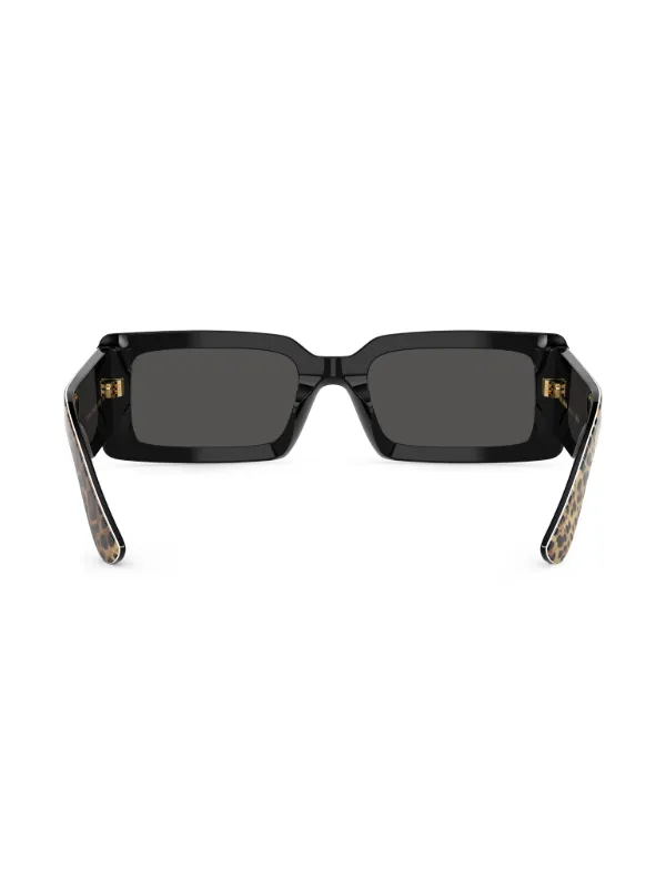 Dolce & Gabbana Eyewear Leopard rectangle-frame Sunglasses  display picture 1
