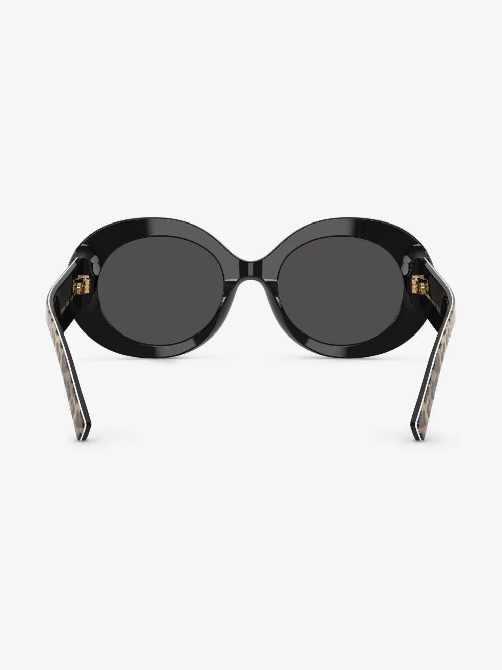 Dolce & Gabbana Eyewear leopard-print round-frame Sunglasses  display picture 3