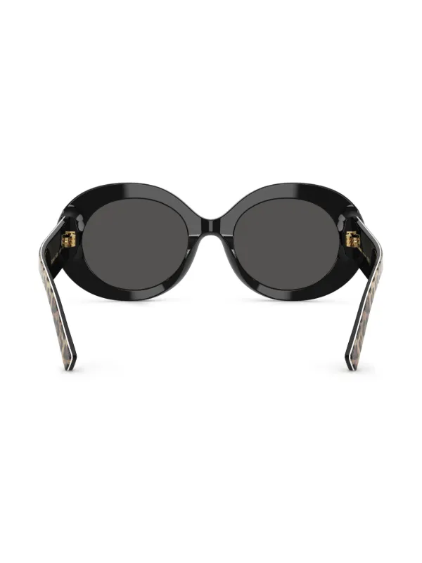 小物 Dolce & Gabbana sunglasses leopard y2k Dolce & Gabbana Eyewear leopard-print round-frame Sunglasses