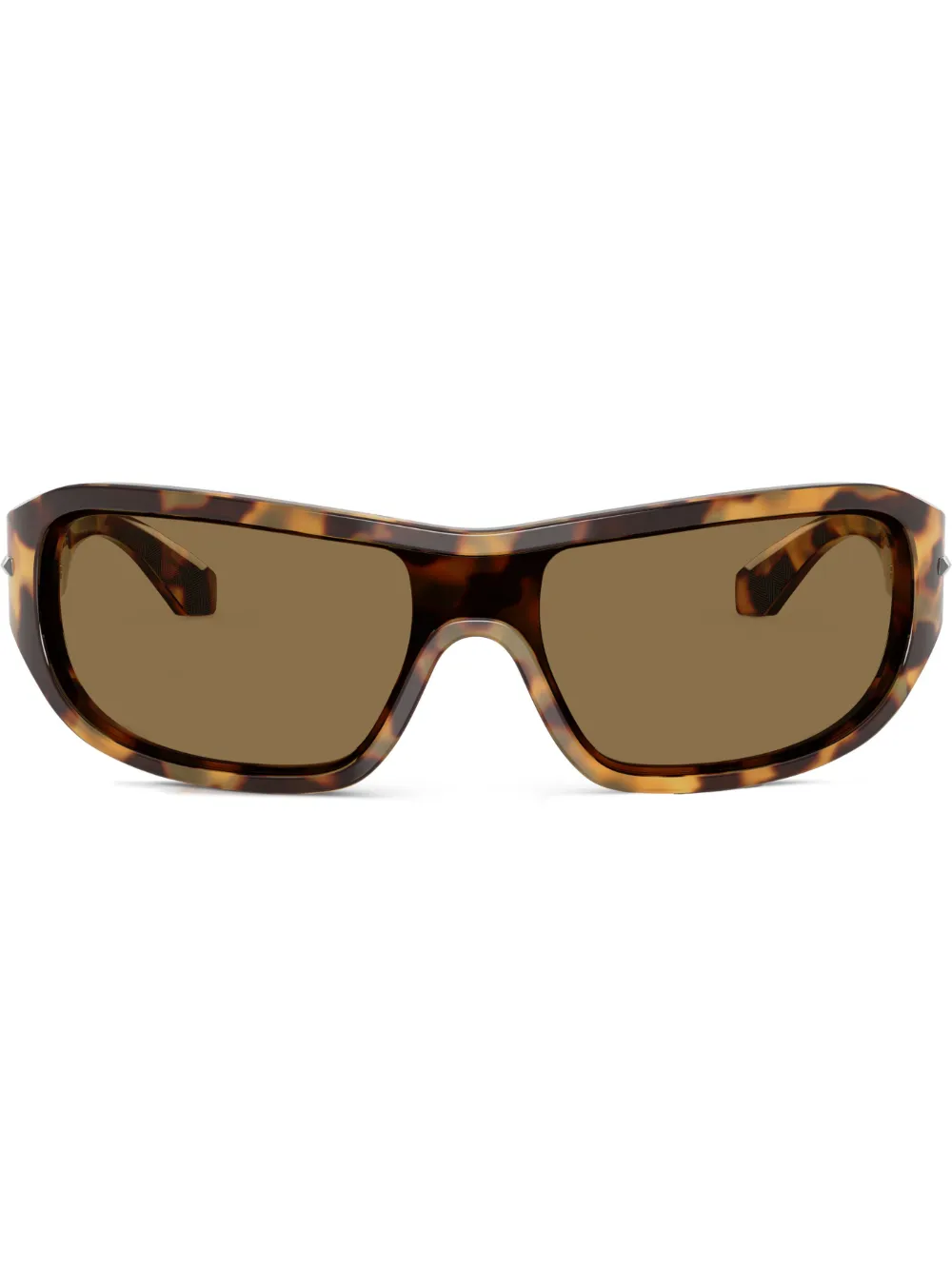 Dolce & Gabbana Eyewear Zonnebril met schild montuur Bruin