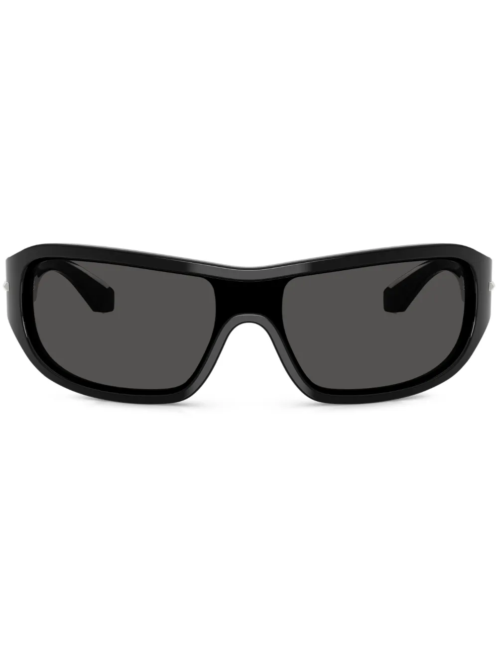 Dolce & Gabbana Eyewear Zonnebril met schild montuur Zwart