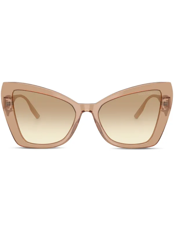 Dolce Gabbana Eyewear Occhiali Da Sole a Farfalla Toni Neutri