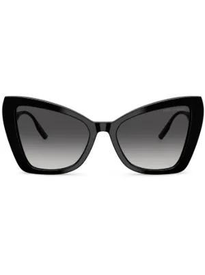 Dolce & Gabbana Eyewear キャットアイ サングラス | ブラック