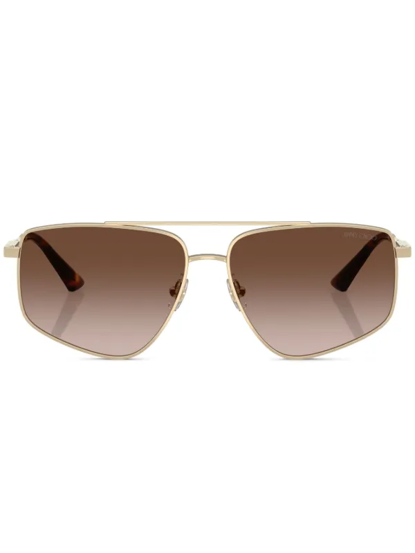 JIMMY CHOO EYEWEAR Crystal-Embellished Square Gold Frame Sunglasses NEW Buy JIMMY CHOO Crystal-embellished Sunglasses - Gold At 49  main image 2