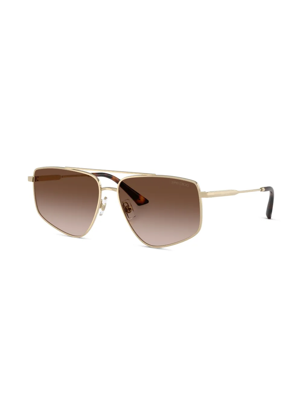 Jimmy Choo Eyewear Zonnebril met vierkant montuur - Goud