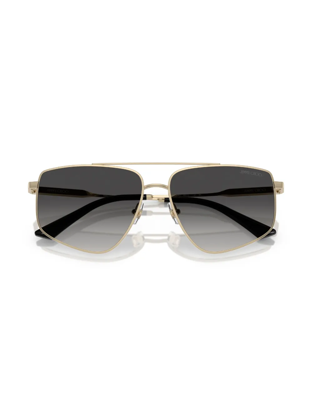 Jimmy Choo Eyewear Zonnebril met geometrisch montuur Goud