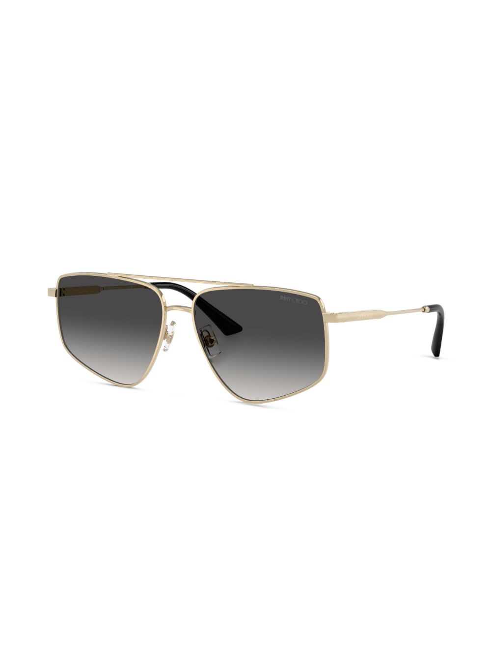 Jimmy Choo Eyewear Zonnebril met geometrisch montuur - Goud