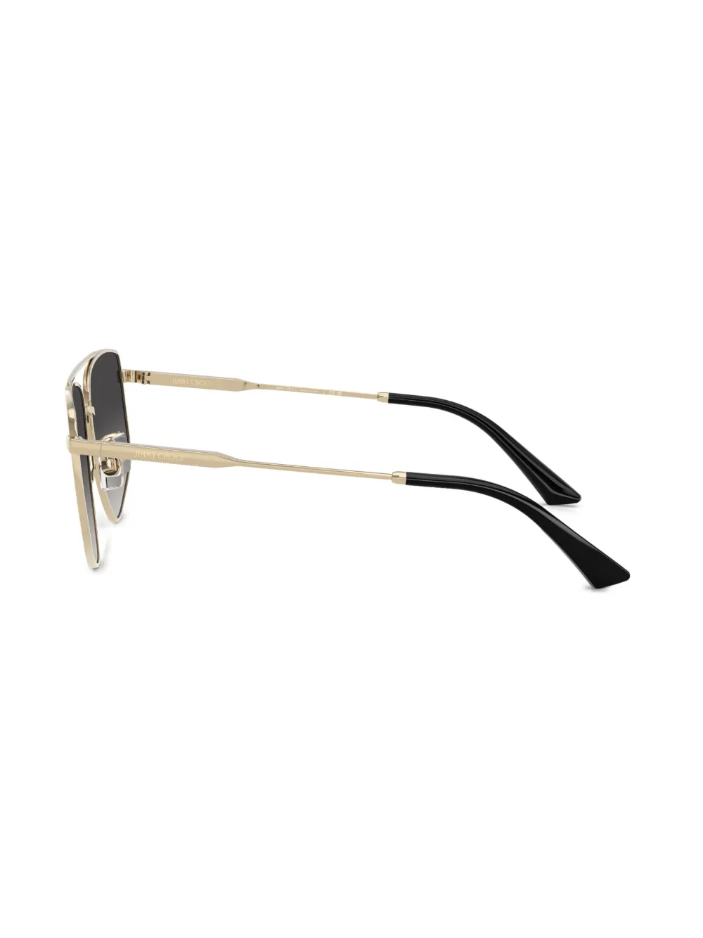 Jimmy Choo Eyewear Zonnebril met geometrisch montuur Goud