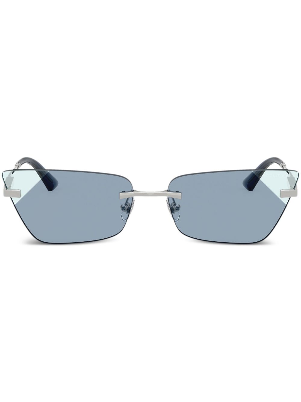 Jimmy Choo Eyewear Zonnebril met geometrisch montuur Zilver