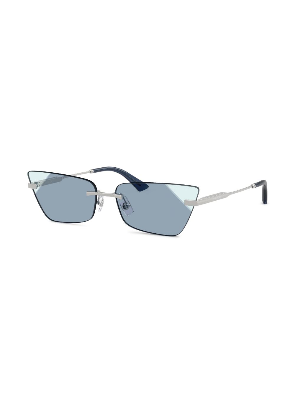 Jimmy Choo Eyewear Zonnebril met geometrisch montuur - Zilver