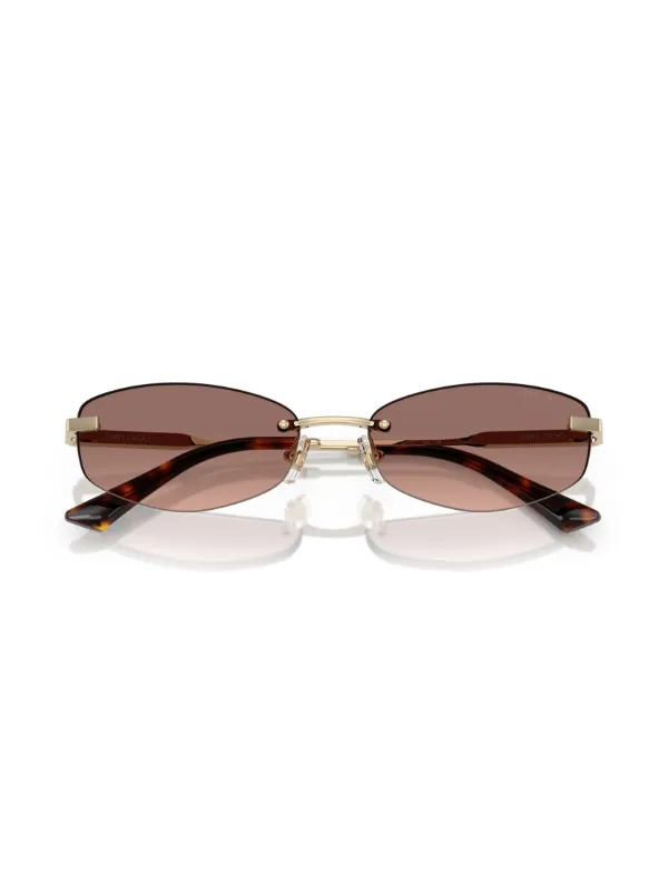 Jimmy Choo Round Metal Sunglasses – Gold Tone Free Shipping! Jimmy Choo Lilo Women main image 4