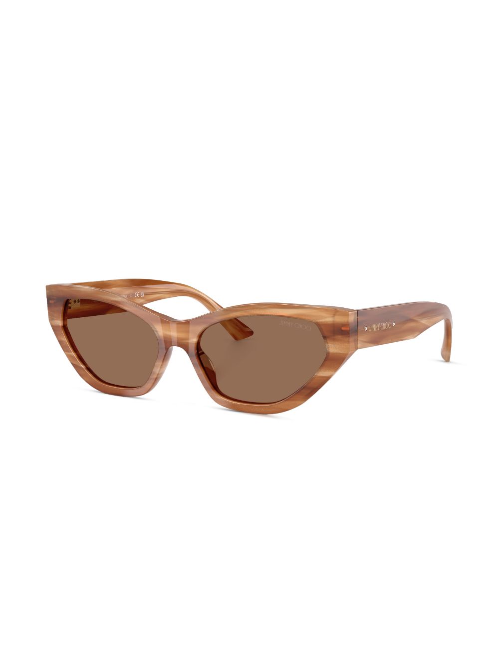 Jimmy Choo Eyewear Zonnebril met cat-eye montuur - Bruin