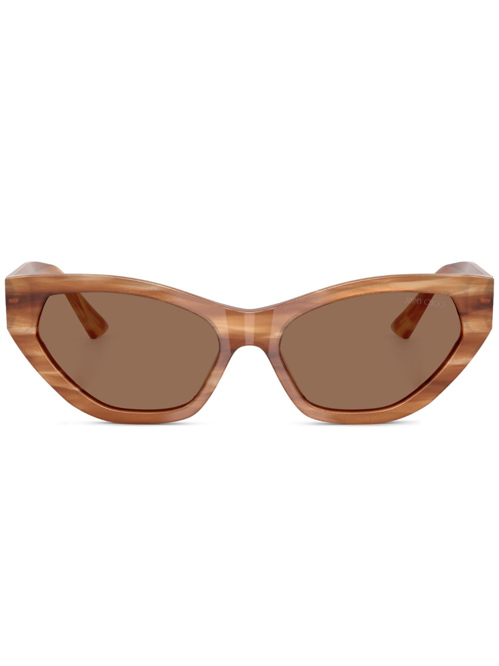 Jimmy Choo Eyewear cat-eye frame sunglasses - Brown