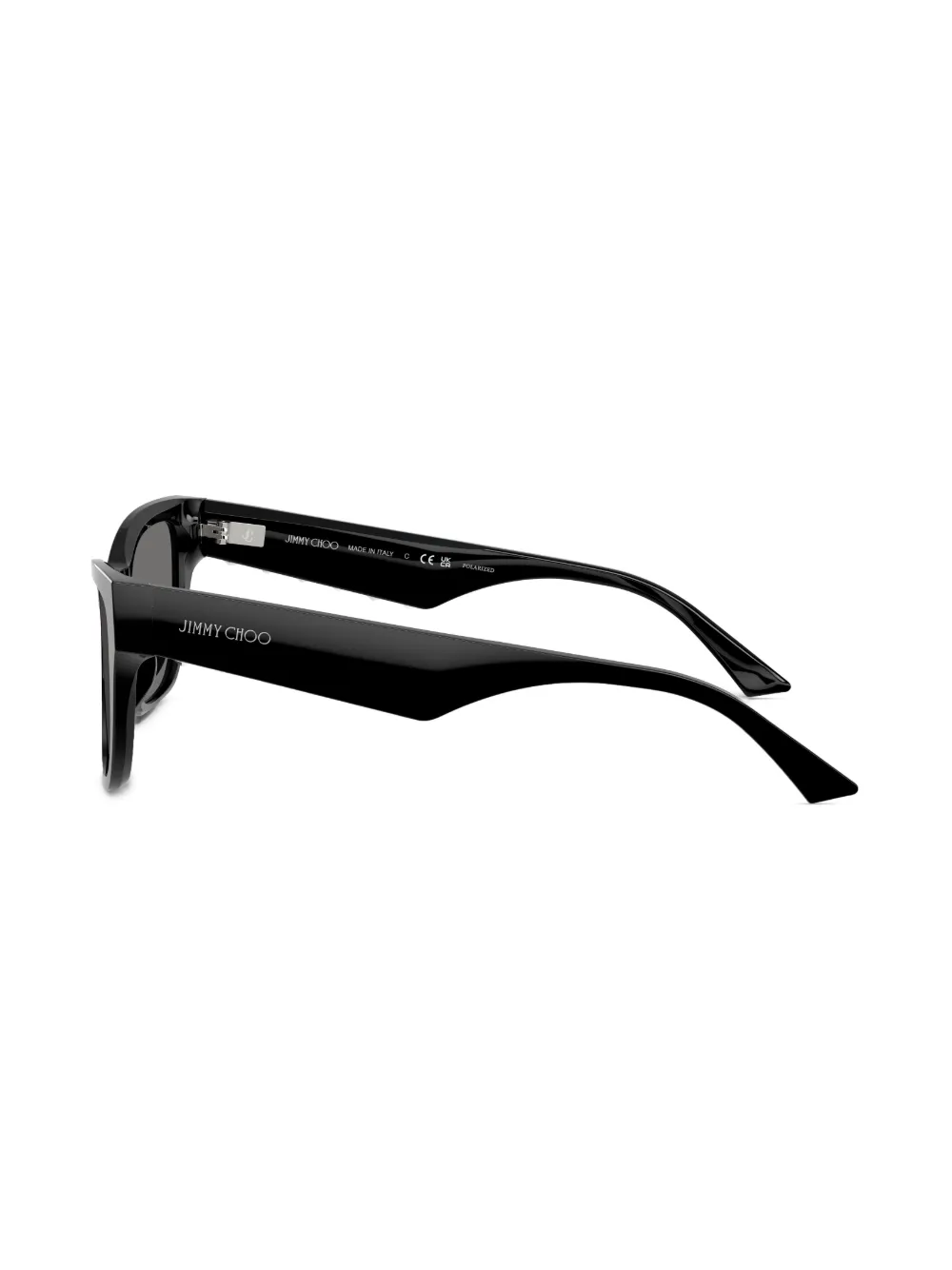 Jimmy Choo Logo-print Sunglasses In Black