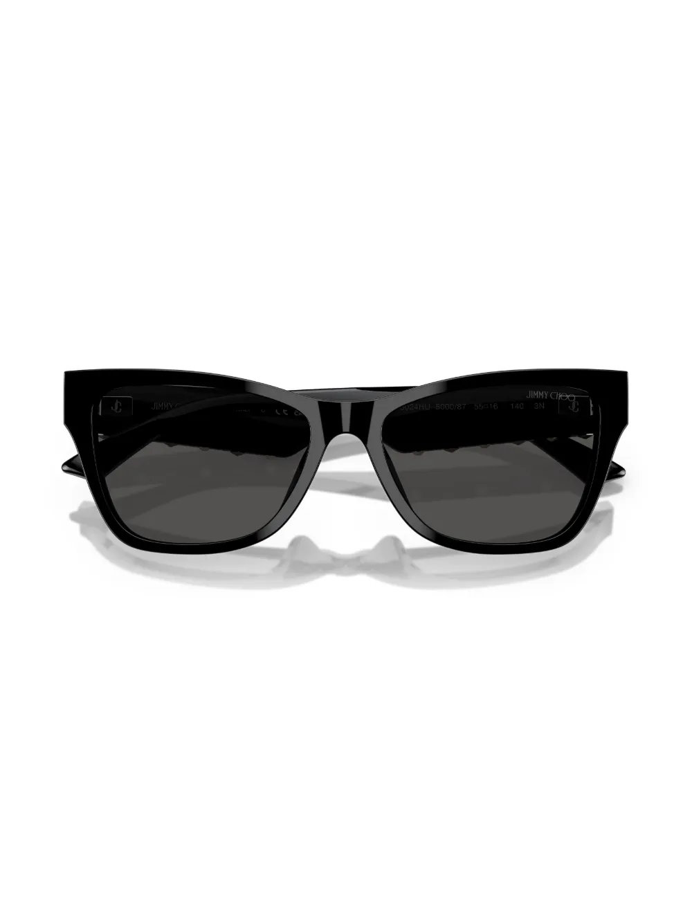 Jimmy Choo Eyewear Zonnebril met logoprint Zwart
