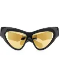 Gucci Eyewear logo-lettering sunglasses - Black